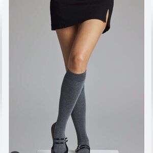 Black Knee-High Nikole Miller Socks 3 Pairs New